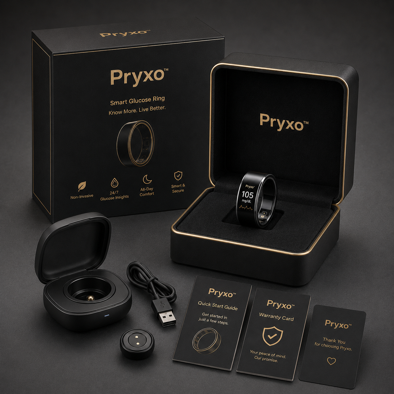 🎉 80% OFF Launch Offer🔥Pryxo™ G1 Non-Invasive Smart Ring